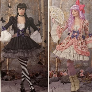 Lolita Gothic Goth Sexy Vampire Costume Sewing KRescent Pattern 14-22 Cosplay - Picture 1 of 6