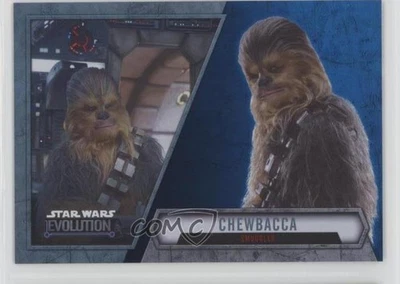 2016 Topps Star Wars Evolution Blue Lightsaber Chewbacca Smuggler #59 1h5 - Image 1 of 3