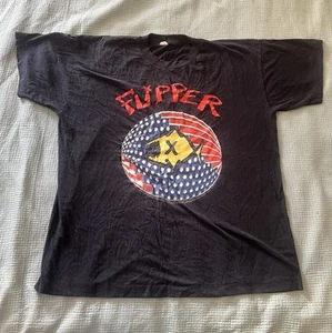 Genuine Vintage Flipper T Shirt XL Grunge Punk Mike Watt Rare Post Punk Hardcore - Picture 1 of 2