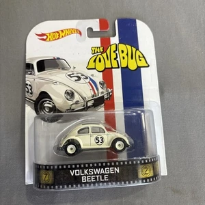 2014 Hot Wheels Retro Entertainment Herbie The Love Bug Volkswagen Beetle - Picture 1 of 3