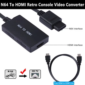 HD Link Adapter Cable N64 To HDMI Converter For Nintendo Gamecube NES SNES US - Picture 1 of 12