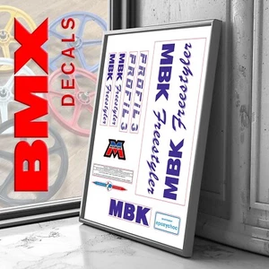 Stickers repro BMX Vintage decals MBK FREESTYLER - Foto 1 di 1