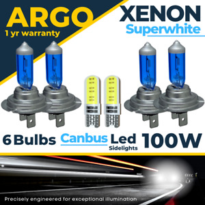 4x H7 Super White Xenon Headlight Bulbs 100w Upgrade Hid 499 Full Dipped 477 12v