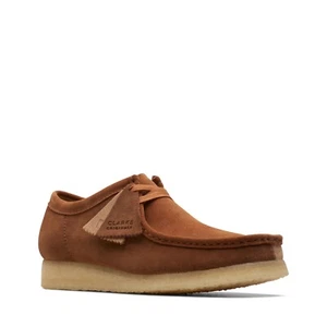 NEW MENS Clarks Originals Wallabee Low Cola Combi LIMITED EDITION Two Tone SHOES - Picture 1 of 8