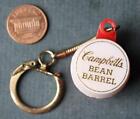 1960s Era Campbell's Soup Bean Barrel shaped token / coin holder keychain RARE--