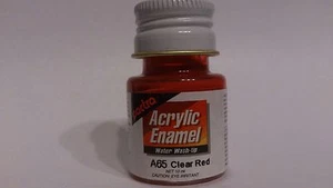 * Pactra Lack A65 klar rot Acryl Emaille Wasser Spülenetz 10ml Flasche - Bild 1 von 1