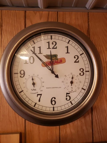 Dekalb Logo 18" Wall Clock Thermometer Hygrometer Farming Corn Seeds Advertising Cover