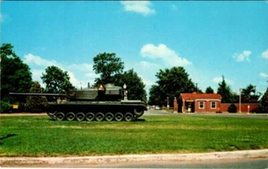 Chrom Postkarte Rüstungszentrum Eingang Fort Knox Kentucky KY Tank UNP - Bild 1 von 2