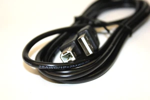 1.8m USB 2.0 High Speed Cable Printer Lead A to B Black Epson Kodak HP brother - Picture 1 of 5