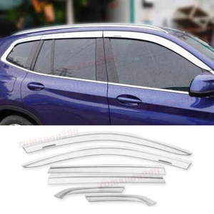 For BMW X3 2018-2024 silver Window Visor Vent Sun Shade Rain Guard Shield trim - Picture 1 of 10