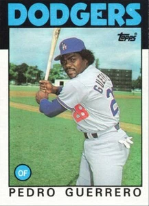 1986 Topps Baseball Pedro Guerrero Los Angeles Dodgers #145 - Picture 1 of 2