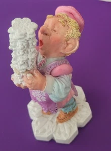 MARTY SCULPTURE Rishin Backenforther 'Snow Makers' Figurine MARTHA CAREY Not # - Picture 1 of 8