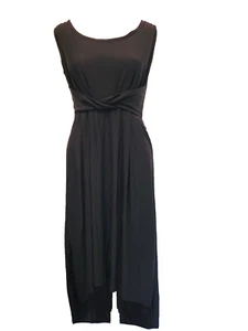 Größe Small Jon & Anna Stretch Strick ärmellos schwarz Maxi Twist Taille Kleid - Bild 1 von 6