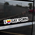 I Love Gay Rainbow Funny Car Sticker Auto Bumper Window Decal Decor Accessories