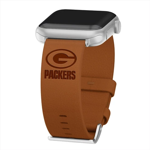 Green Bay Packers Premium Leather Apple Watch Band Cover