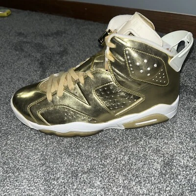 Nike Air Jordan 6 Retro Pinnacle Dorado Blanco Talla 10 854271-730 Ds SOLO ZAPATO IZQUIERDO  Foto 1 de 4