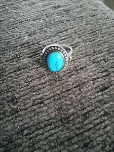 Is Marked 925 Han turquoise ring size 7 It