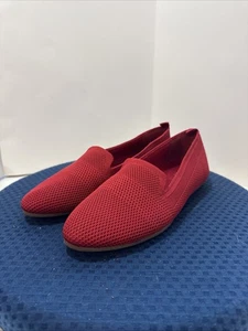 Bandolino Womans Loafer 7 1/2M Red Flat Classic Office Wear Momcore Grandmacore - Picture 1 of 13