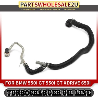 1x New Turbocharger Oil Line for BMW F10 550i GT 550i GT xDrive 650i Gran Coupe - Image 1 of 4