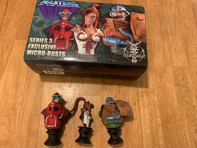 NECA Masters Of The Universe ЧЕТЫРЕ ВСАДНИКА 3 Микро-Бюста #1151/2500 MOTU с Коробкой - Изображение 1 из 4