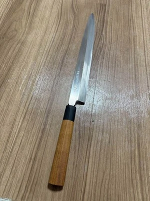 Cuchillo Sashimi Japonés Aritsugu Yanagiba 330mm Acero Azul Usado Foto 1 de 4