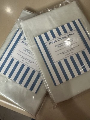 PINE CONO HILL-ANNIE DOBLADILLO CLÁSICO SELKE 2 piezas ESTÁNDAR SHAM SKY 400Thc Nuevo en Paquete Foto 1 de 4