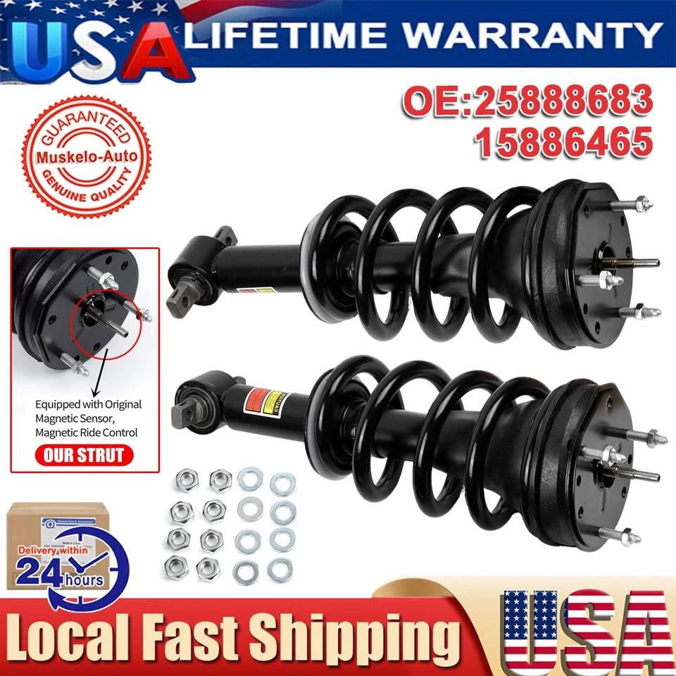2 Front Shock Absorber Struts For 2007-2014 Chevy Suburban/Tahoe 1500 15886465 Foto 1 de 4