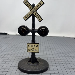 Louis Marx # 423 Light Railroad Train Sign Twin Light Crossing PARTS REPAIR - Picture 1 of 8