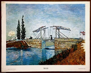 Van Gogh Bridge At Arles Vintage Original 1st Limited Edition 1960 Lithograph - Picture 1 of 1