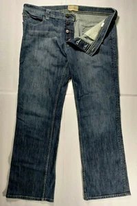 Emerson Edwards Women's Whisker Faded Boot Cut Button Fly Blue Jeans Size 40 - Picture 1 of 8
