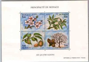 MONACO - 1993 Nature: Almond Tress souvenir sheet #1852 - VF MNH - Picture 1 of 1