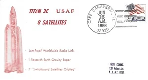 16 Jun 1966 Space Cover, Titan 3C USAF 8 Satelliten - Bild 1 von 1