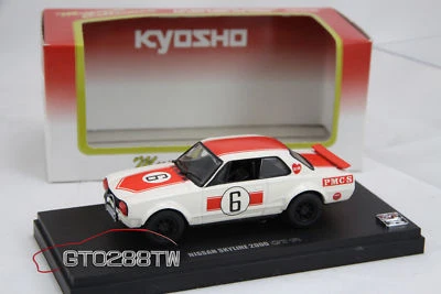 Kyosho 1:43 scale Nissan Skyline 2000 GT-R Racing #6 1971 Japan GP Hakosuka(Red) - Image 1 of 4