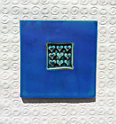 Michael Cohen poterie bleue 5,75 pouces carrelage carré trivet plaque chauffante plaque 9 cœurs