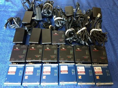 Lot of 13 Avocent/Cyclades TS100 Secure Device Servers w/Power Supplies - Image 1 of 4