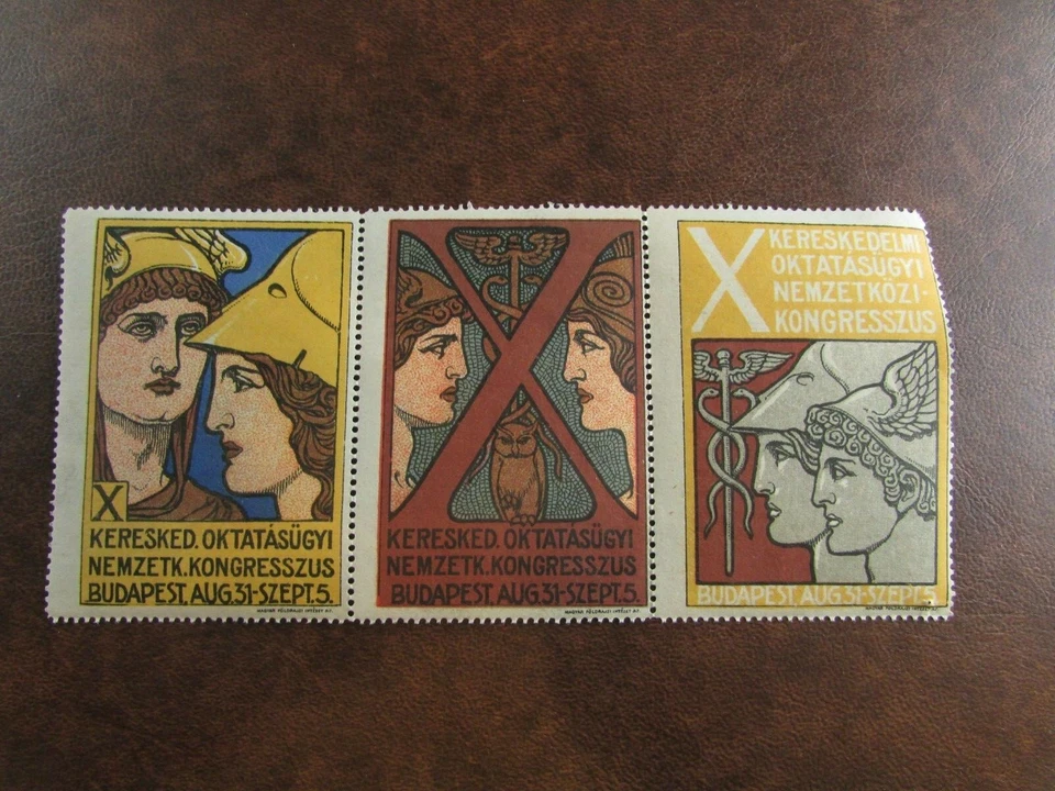 poster stamp cinderella vignette marken 1905 budapest kongresszus bloc - Photo 1/1