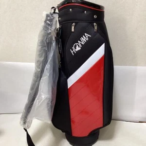HONMA GOLF Caddy Bag Black Red 9-type 5-way Food  - Picture 1 of 5