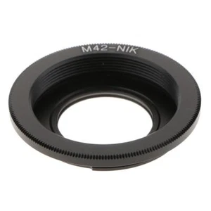 M42 Lens to Nikon F Mount Camera Adapter Ring with Glass Focus to - Picture 1 of 4