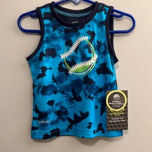 Athletic Works Kids Blue Summer Athletic Tank Top Size 12M NWT - Picture 1 of 5