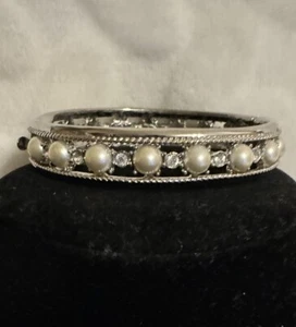 Jacqueline Kennedy Camrose Kross Pearl Swarovski Kristall Verlobungsarmband - Bild 1 von 7