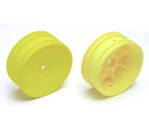 Team Associated AS9691 Buggy Front Wheel Hex Yellow (B4.2/B5/B5M/B6/B6D) 2 Pair - Picture 1 of 2