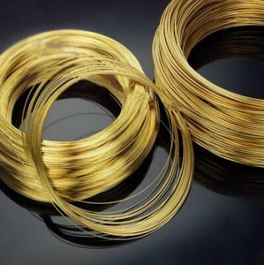 Filo di ottone puro diametro 0,3/0,5/0,8/1/1,5/2/2,5/3 mm tondo solido 1/3/5 metri - Foto 1 di 4