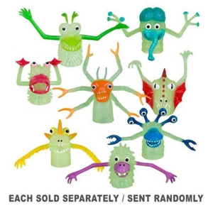 High Quality 2-inch Tall Archie McPhee Glow In The Dark Monster Finger Puppet - Picture 1 of 1