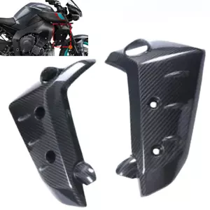 Pair For Yamaha MT-10 2022-2024 Radiator Cover Fairing Real Carbon Fiber - Foto 1 di 7