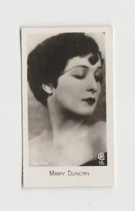 Mary Duncan 1932 Bridgewater Film Stars Small Trading Card - Series 1 #15 - Picture 1 of 2