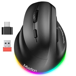 MEETION Left-Handed Ergonomic Mouse - Wireless, Vertical - Picture 1 of 1
