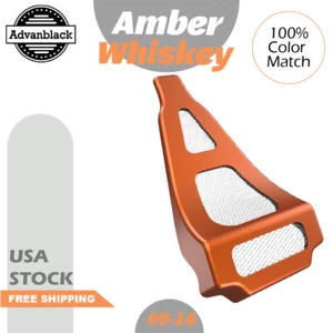 Alerón de barbilla Advanblack ámbar whisky ABS para Harley Touring refrigerada por aire 09-16 - Imagen 1 de 7