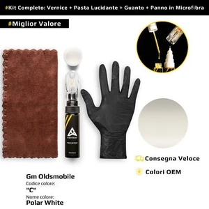 Vernice di ritocco per Gm Oldsmobile Kit C Polar White - Foto 1 di 7