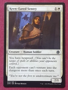 Magic The Gathering ADVENTURES IN FORGOTTEN REALMS KEEN-EARED SENTRY card MTG - Picture 1 of 2