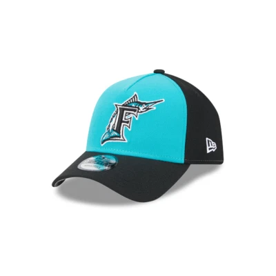 Florida Marlins 940AF основной регулируемый бейсболки New Era крышка - черный - бирюзовый - новый с Ярлыками - Изображение 1 из 4